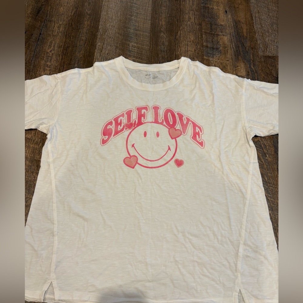 Aerie Oversized Self Love Graphic Tee